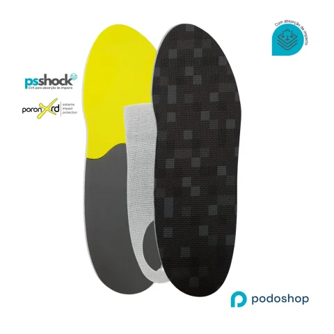 palmilha termomoldavel poron absorção de impacto